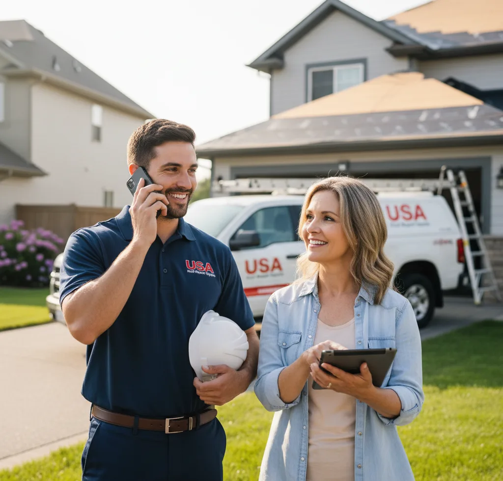 USA Roof Repair Experts customer support in Hartland